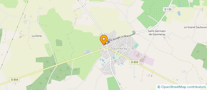 localisation de l'entreprise CLUB DU BON ACCUEIL  MORANNES SUR SARTHE-DAUMERAY