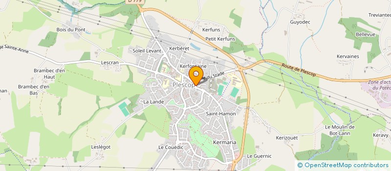 localisation de l'entreprise CLUB DU BON TEMPS DE PLESCOP  PLESCOP