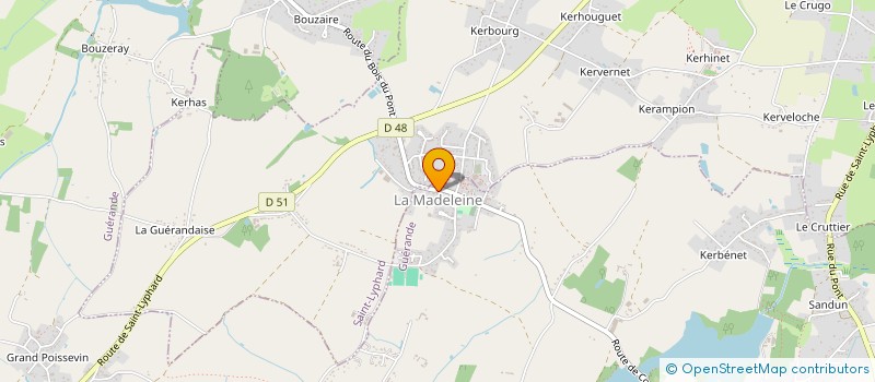 localisation de l'entreprise CLUB DU BOUCHON DE SANDUN  GUERANDE