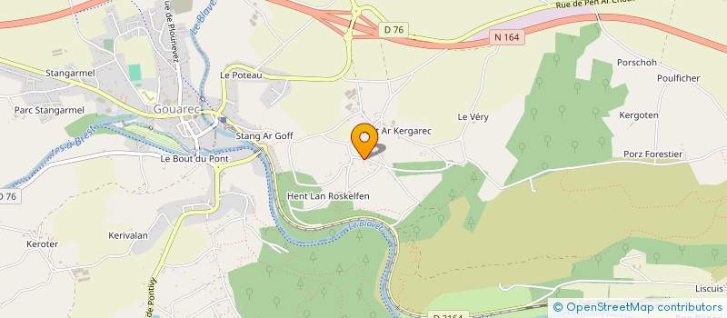 localisation de l'entreprise CLUB DU DAOULAS  BON REPOS SUR BLAVET