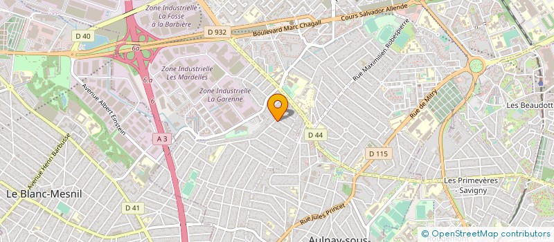 localisation de l'entreprise CLUB DU DRAGON D'OR à AULNAY-SOUS-BOIS