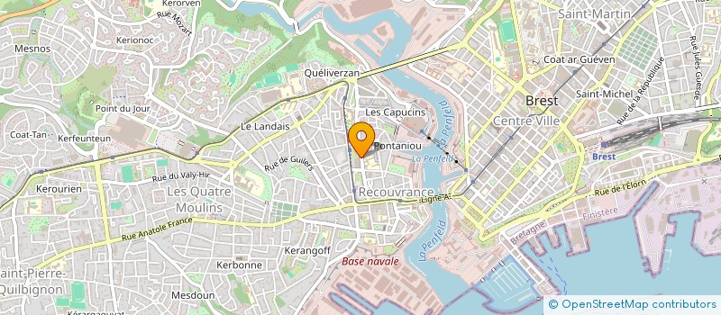 localisation de l'entreprise CLUB DU LANDAIS à BREST
