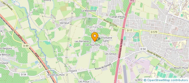 localisation de l'entreprise CLUB DU MOTOCYCLETTISTE à CHARNAY-LES-MACON