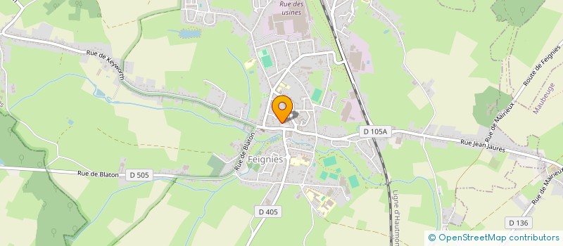 localisation de l'entreprise CLUB DU NORD DES LEVRIERS DE SPORT  FEIGNIES