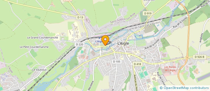 localisation de l'entreprise CLUB DU PAYS DE L'AIGLE DE NATATION à L'AIGLE