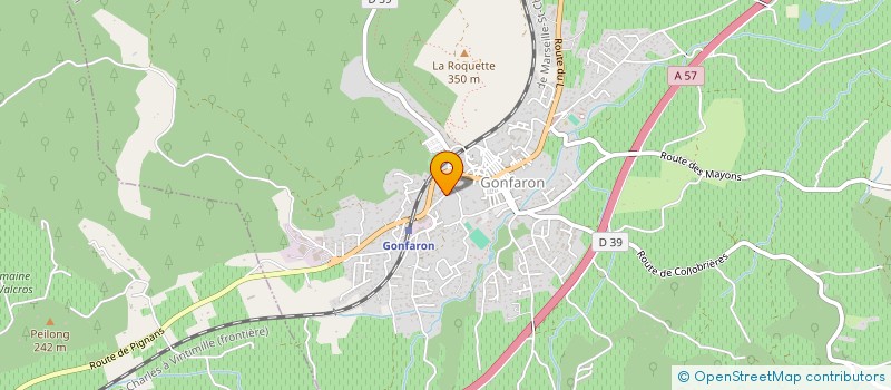 localisation de l'entreprise CLUB DU RACER 500  GONFARON