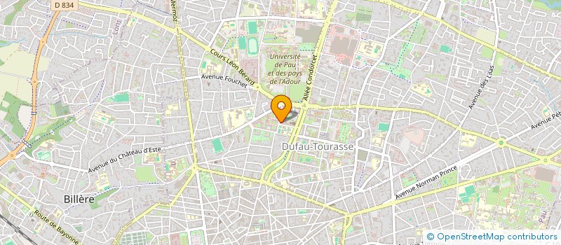 localisation de l'entreprise CLUB DU SOLEIL DES PAYS DE LADOUR à PAU