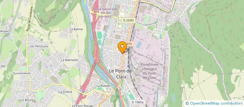 localisation de l'entreprise CLUB DU TEMPS LIBRE  LE PONT-DE-CLAIX