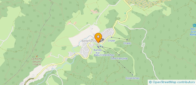 localisation de l'entreprise CLUB DU TEMPS LIBRE  LES FOUGERES  BELLEFONTAINE