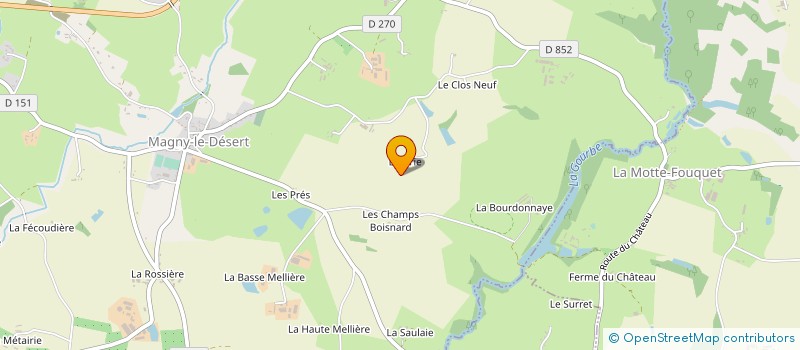 localisation de l'entreprise CLUB DU TROISIEME AGE à LES MONTS-D'ANDAINE