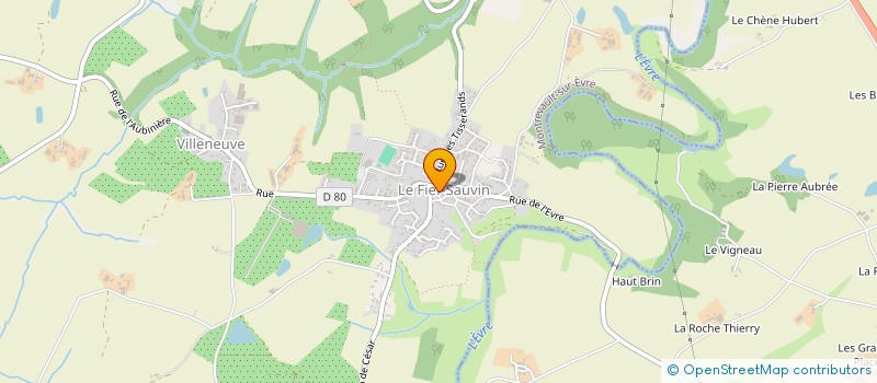 localisation de l'entreprise CLUB DU TROISIEME AGE à MONTREVAULT-SUR-EVRE