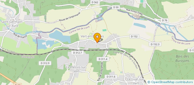 localisation de l'entreprise CLUB DU TROISIEME AGE DE LA COMMUNE DE VERT EN DROUAIS à VERT-EN-DROUAIS