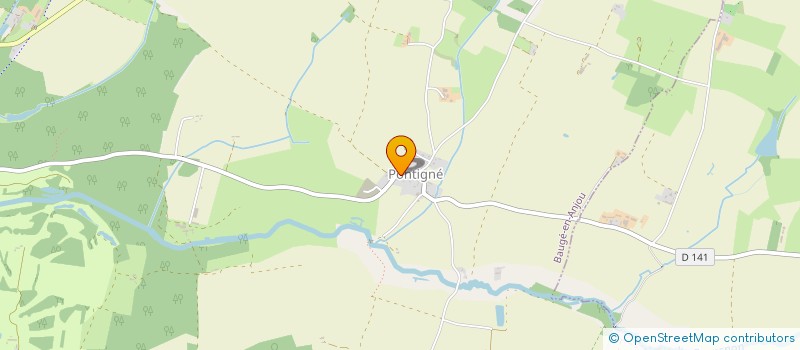 localisation de l'entreprise CLUB DU TROISIEME AGE DE PONTIGNE à BAUGE-EN-ANJOU