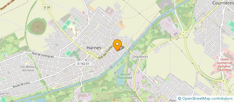 localisation de l'entreprise CLUB DU TROISIEME AGE DU GRAND MOULIN  HARNES