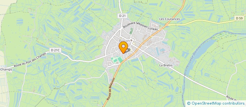 localisation de l'entreprise CLUB DU TROISIEME AGE L'AUTOMNE  BOUIN