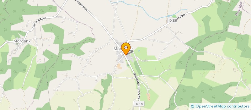 localisation de l'entreprise CLUB DU TROISIEME AGE LACRABE  LACRABE