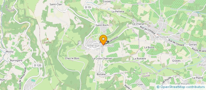 localisation de l'entreprise CLUB DU TROISIEME AGE SOLEIL D'AUTOMNE à PORTE-DES-PIERRES-DOREES