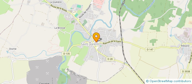 localisation de l'entreprise CLUB DU TROISIEME AGE TEMPS DES LOISIRS  SAINT-VARENT