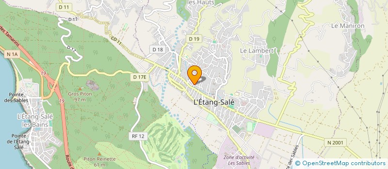 localisation de l'entreprise CLUB DX DE LA REUNION  L'ETANG-SALE