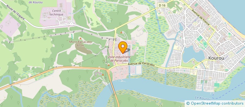 localisation de l'entreprise CLUB ECOLE ULM 16 34  KOUROU