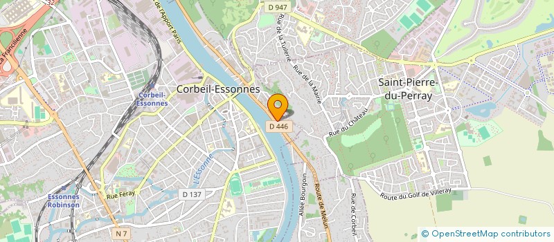 localisation de l'entreprise CLUB ECOSSAIS D'EVRY à CORBEIL-ESSONNES