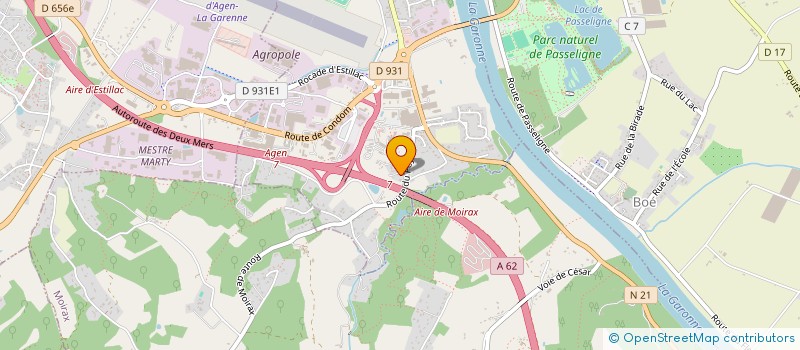 localisation de l'entreprise CLUB ECOSSAIS DU PASSAGE  LE PASSAGE