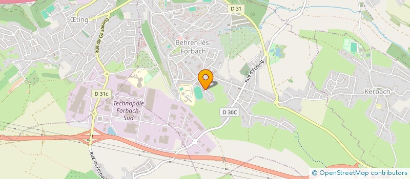 localisation de l'entreprise CLUB EDUC PHYSI SPORT BEHREN BASKET  BEHREN-LES-FORBACH