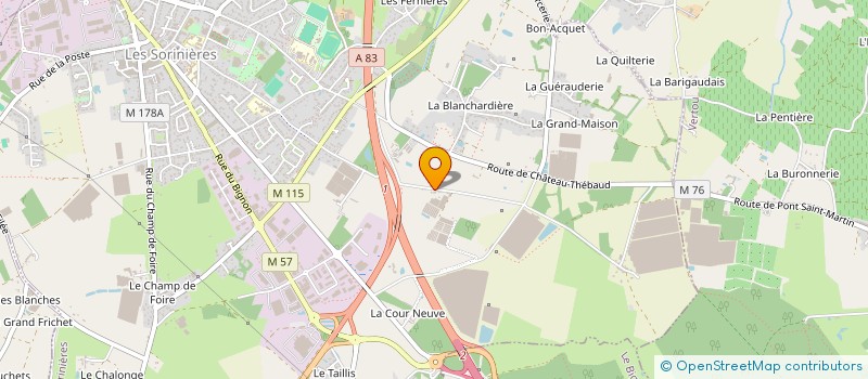 localisation de l'entreprise CLUB EDUCATION CANINE ET SPORTIVE à SORINIERES (LES)
