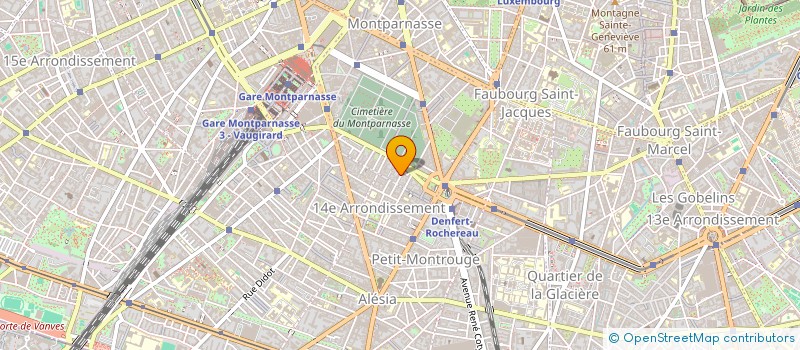 localisation de l'entreprise CLUB ENERGYM DENFERT à PARIS