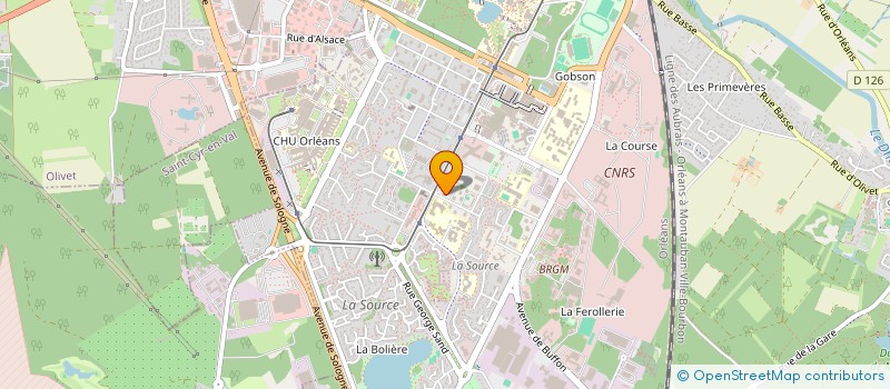 localisation de l'entreprise CLUB ENTREPRISE ENTREPRENDRE&VOUS à ORLEANS