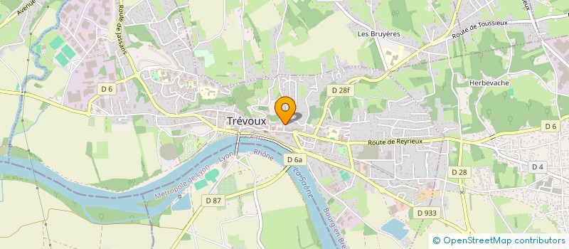 localisation de l'entreprise CLUB ENTREPRISES COTIERE-PLAINE DE L'AIN à TREVOUX