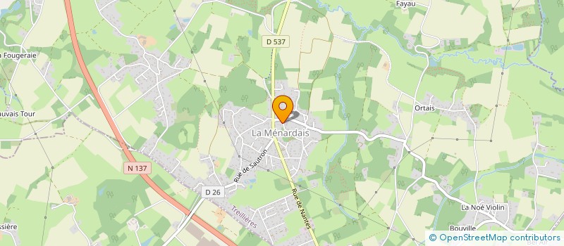 localisation de l'entreprise CLUB ENTREPRISES ERDRE ET GESVRES  TREILLIERES