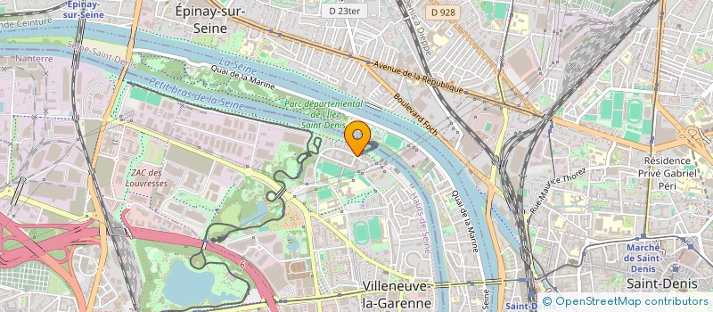 localisation de l'entreprise CLUB ENTREPRISES VLG 92 à VILLENEUVE-LA-GARENNE
