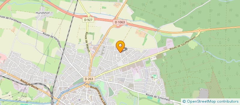 localisation de l'entreprise CLUB  EPARGNE  REAL SCHLOESSEL  HAGUENAU