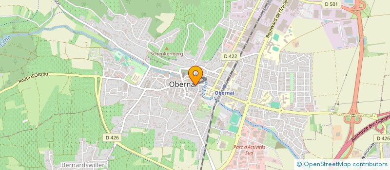 localisation de l'entreprise CLUB EQUESTRE HAUTE EHN à OBERNAI