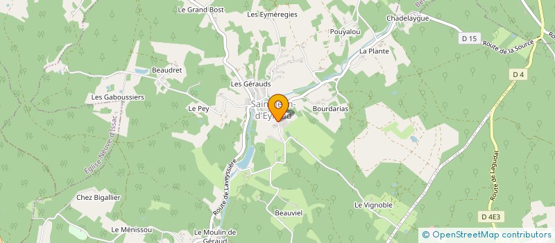 localisation de l'entreprise CLUB EQUESTRE LOISIR DU GRAND VIGNOBLE à EYRAUD-CREMPSE-MAURENS