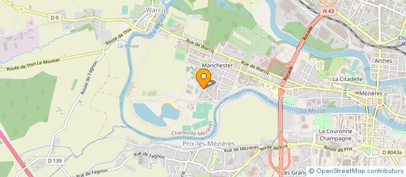 localisation de l'entreprise CLUB EQUIP PREVENT ARDENNAIS à CHARLEVILLE-MEZIERES