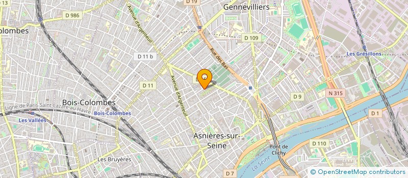 localisation de l'entreprise CLUB ESCALADE ASNIERES SUR SEINE  ASNIERES-SUR-SEINE