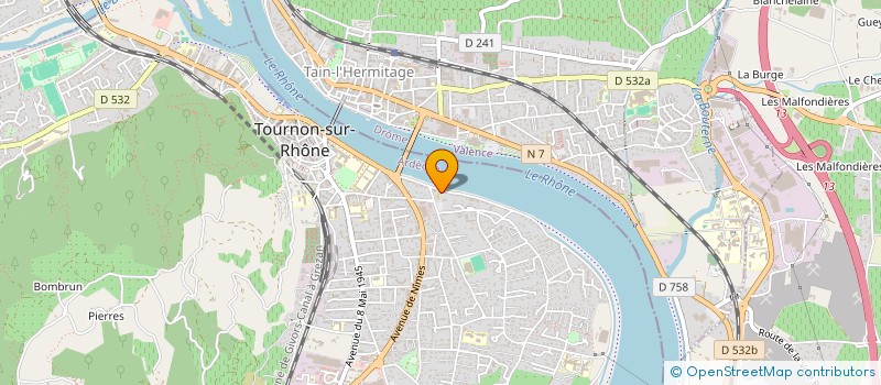 localisation de l'entreprise CLUB ESCRIME TAIN-TOURNON à TOURNON-SUR-RHONE
