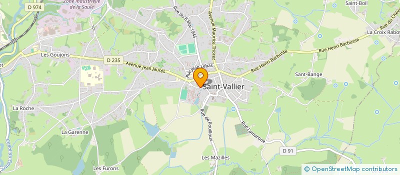 localisation de l'entreprise CLUB ESPOIR  SAINT-VALLIER