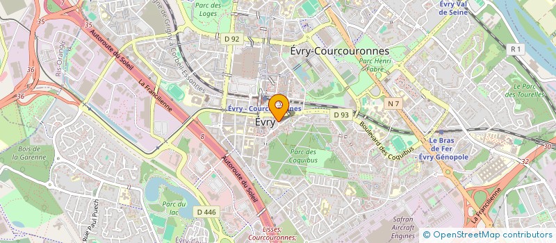 localisation de l'entreprise CLUB ESSONNE CONSEIL à EVRY-COURCOURONNES