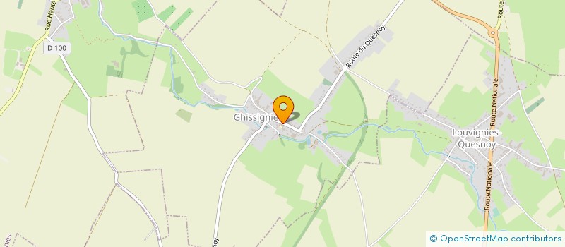 localisation de l'entreprise CLUB ET LOISIRS DE GHISSIGNIES à GHISSIGNIES