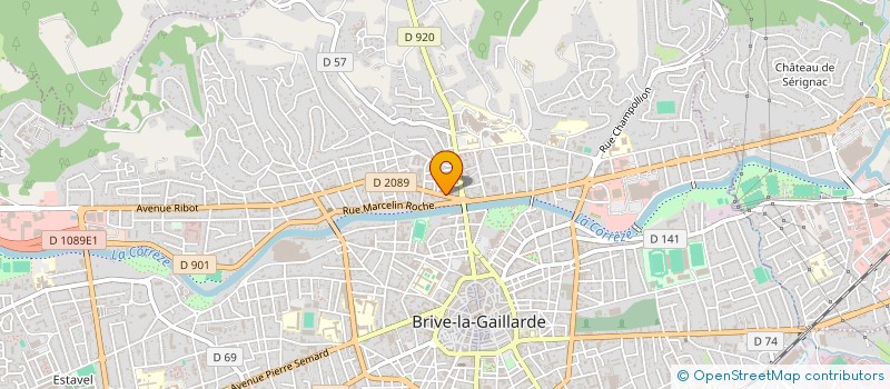 localisation de l'entreprise CLUB EUROPEEN DISTRIBUT ELECTRO MENAGER  BRIVE-LA-GAILLARDE