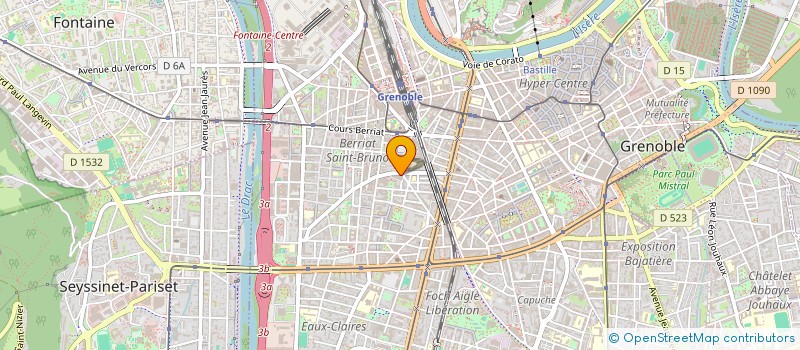 localisation de l'entreprise CLUB EUROPOLE  GRENOBLE