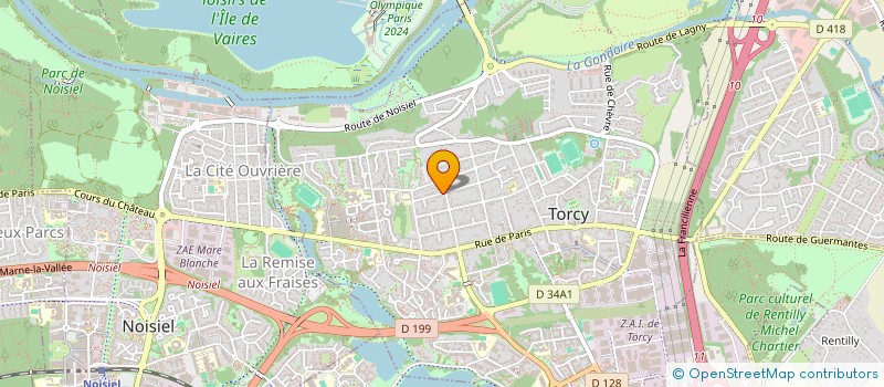 localisation de l'entreprise CLUB EVASION  BUSSY-SAINT-GEORGES