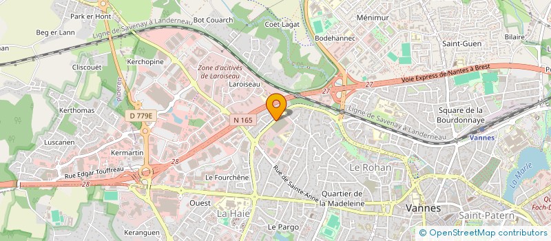 localisation de l'entreprise CLUB EXPERT GAZ NATUREL DU MORBIHAN à VANNES