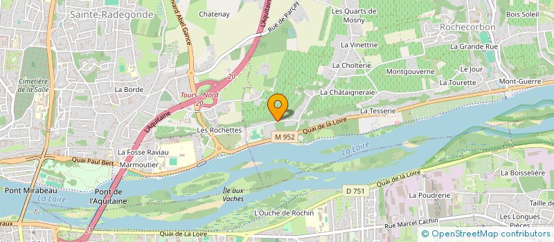 localisation de l'entreprise CLUB F5  ROCHECORBON