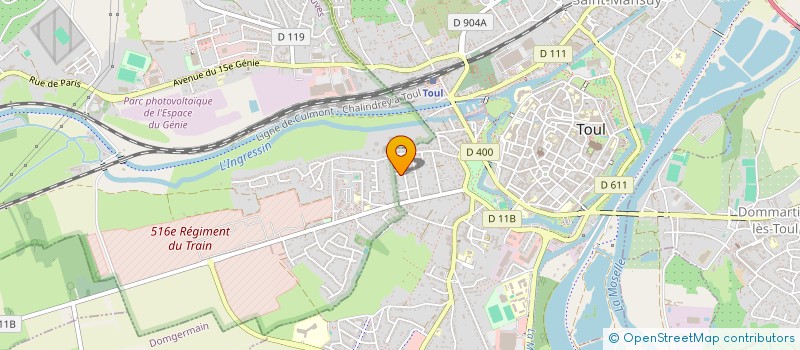 localisation de l'entreprise CLUB FELIN DE LORRAINE  TOUL