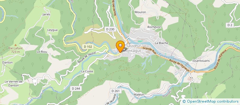 localisation de l'entreprise CLUB FEMININ à SAINT-SAUVEUR-DE-MONTAGUT