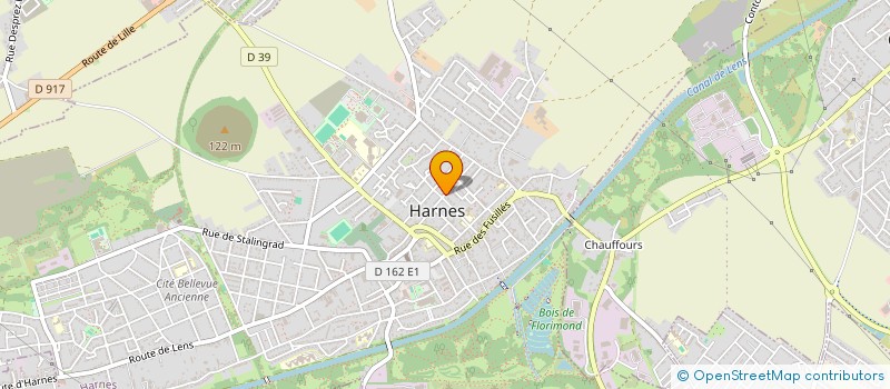 localisation de l'entreprise CLUB FEMININ DU GRAND MOULIN  HARNES